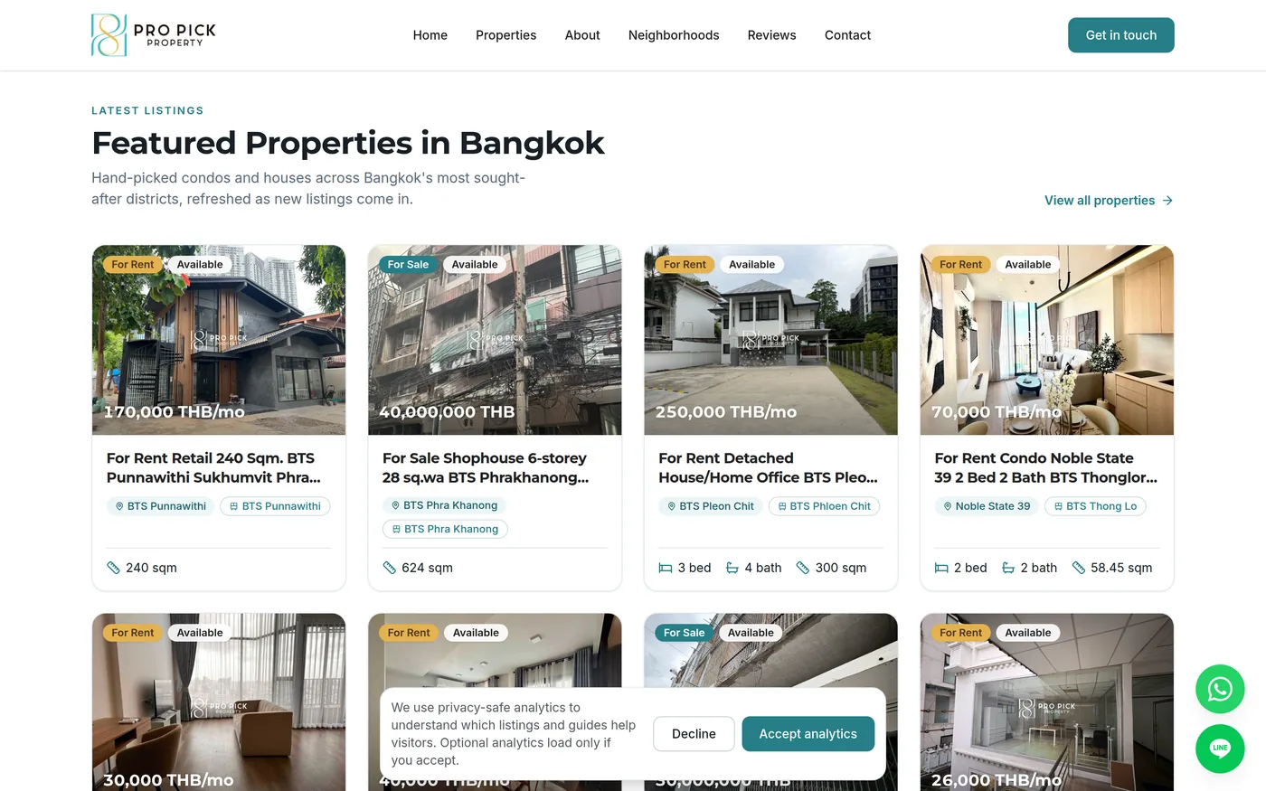 listing search